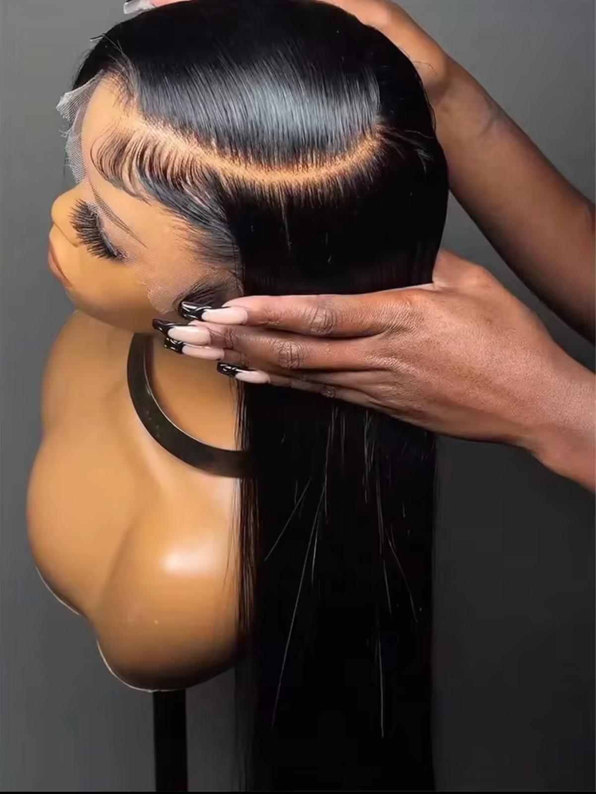 300% Density 4/27 Highlight Straight Wigs 100% Human Hair Brazilian Hair Weaves 13x6 HD Lace Front Human Hair Wig For Women